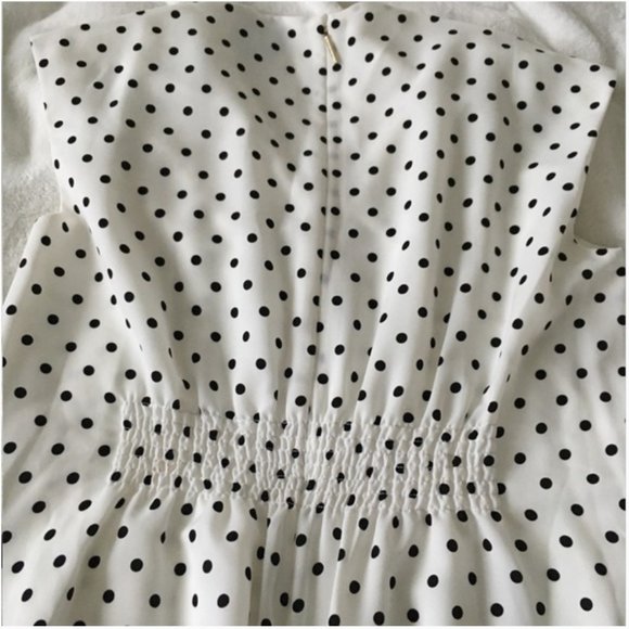 kate spade white black cabana dot jumpsuit 10 *PLEASE READ* - Picture 11 of 16